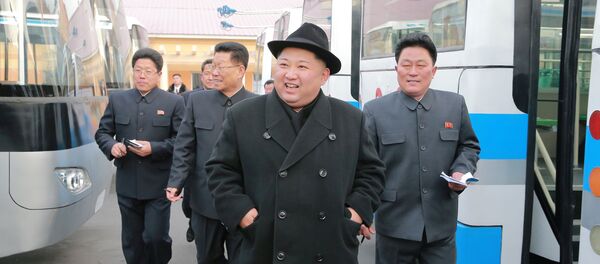 Kim Jong-un, líder norcoreano (archivo) - Sputnik Mundo