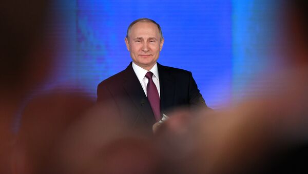 Vladímir Putin ofrece su mensaje anual ante la Asamblea Federal - Sputnik Mundo