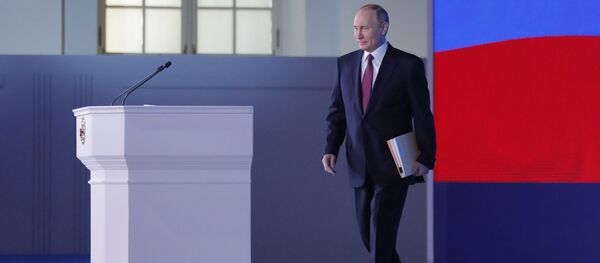 Vladímir Putin ofrece su mensaje anual ante la Asamblea Federal - Sputnik Mundo