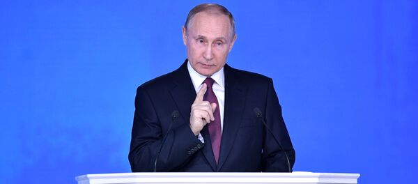 Vladímir Putin ofrece su mensaje anual ante la Asamblea Federal - Sputnik Mundo