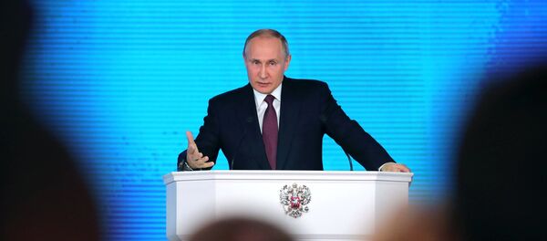 Vladímir Putin ofrece su mensaje anual ante la Asamblea Federal - Sputnik Mundo