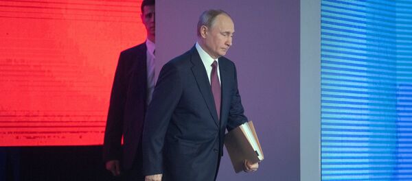 Vladímir Putin ofrece su mensaje anual ante la Asamblea Federal - Sputnik Mundo
