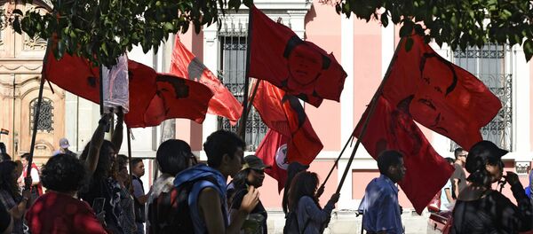 Manifestaciones de los parientes de los desaparecidos durante la guerra civil en Guatemala - Sputnik Mundo