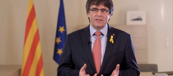 Carles Puigdemont, el expresidente catalán - Sputnik Mundo
