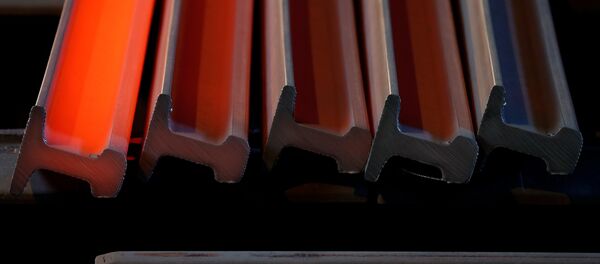 Producción de rieles (Archivo) - Sputnik Mundo