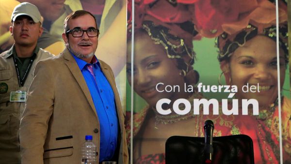 Rodrigo Londoño, alias Timochenko, máximo líder de las FARC Rodrigo Londoño, alias Timochenko, máximo líder de las FARC - Sputnik Mundo
