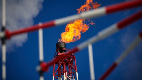 Una planta de procesamiento del gas (imagen referencial) - Sputnik Mundo