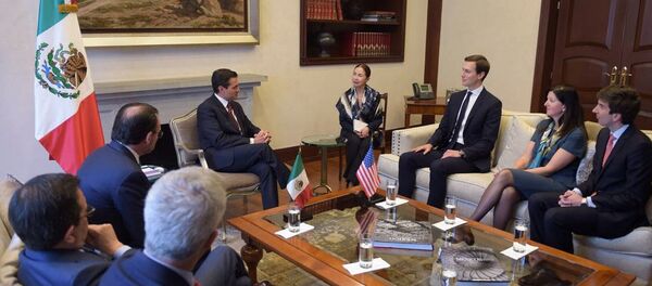 La reunión entre el presidente de México, Enrique Peña Nieto y el asesor de la Casa Blanca, Jared Kushner La reunión entre el presidente de México, Enrique Peña Nieto y el asesor de la Casa Blanca, Jared Kushner - Sputnik Mundo