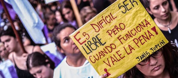 Paro Internacional de Mujeres en Santa Fe, Argentina, 2017 Paro Internacional de Mujeres en Santa Fe, Argentina, 2017 - Sputnik Mundo