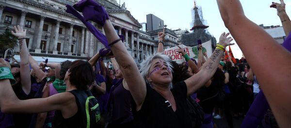 Demostraciones en Buenos Aires por el Día Internacional de la Mujer - Sputnik Mundo