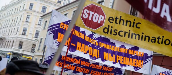 Marcha en Letonia contra la reforma en la Educación Marcha en Letonia contra la reforma en la Educación - Sputnik Mundo