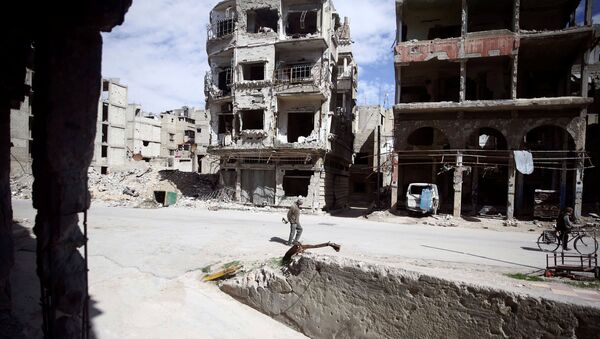 Situación en Guta Oriental, Siria (archivo) - Sputnik Mundo