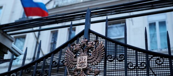 La embajada de Rusia en Londres, Reino Unido - Sputnik Mundo