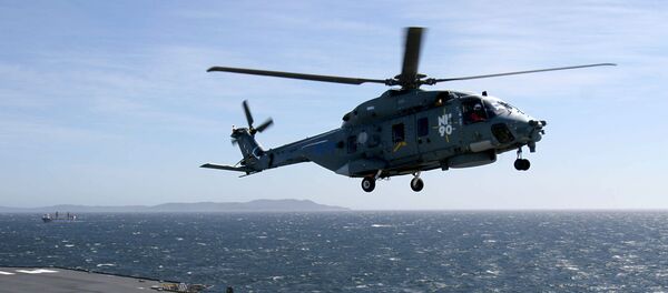 Un helicóptero NH90 (imagen referencial) - Sputnik Mundo