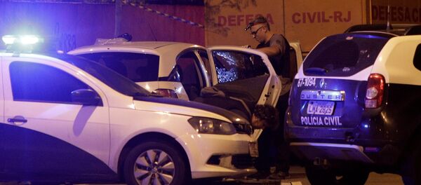 Lugar del asesinato de la consejal brasileña Marielle Franco en Río de Janeiro - Sputnik Mundo