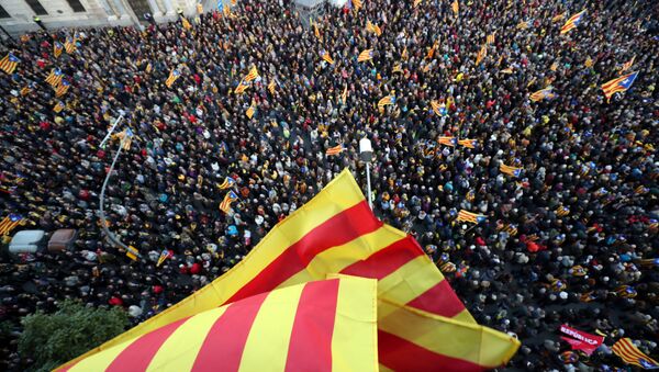 Bandera independentista de Cataluña - Sputnik Mundo