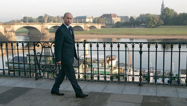 Vladímir Putin, presidente de Rusia, en Dresde, Alemania (archivo) - Sputnik Mundo