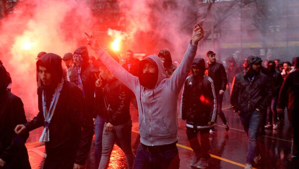 Hinchas del Olympique de Marsella - Sputnik Mundo