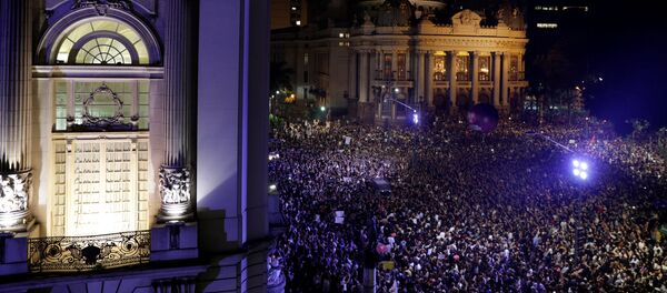 Manifestación en Río de Janeiro - Sputnik Mundo