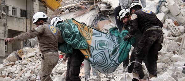 Miembros de Cascos Blancos en Siria - Sputnik Mundo