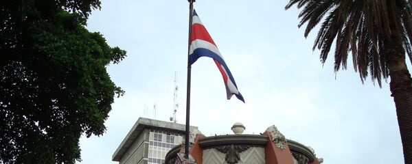 La bandera de Costa Rica en San José, la capital del país - Sputnik Mundo