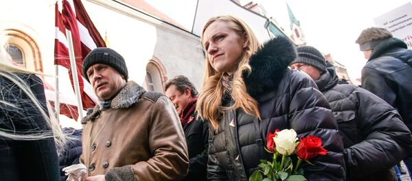 Marcha de los legionarios de Waffen-SS, Riga, Letonia - Sputnik Mundo