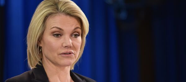 Heather Nauert, portavoz del Departamento de Estado de EEUU (archivo) - Sputnik Mundo