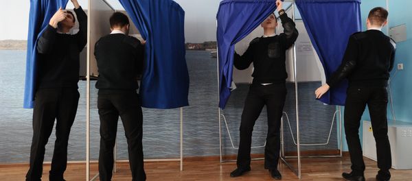 Un colegio electoral en Rusia - Sputnik Mundo