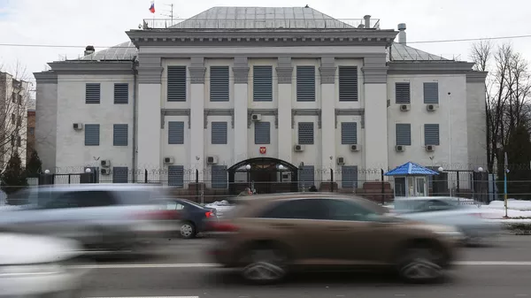 La embajada de Rusia en Kiev, Ucrania - Sputnik Mundo