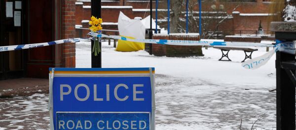 La cinta del sitio de crimen en Salisbury, el Reino Unido - Sputnik Mundo
