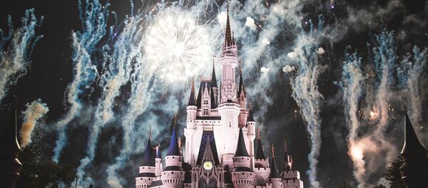 El castillo en el parque temático de Disney - Sputnik Mundo