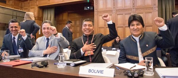 La delegación de Bolivia en la Corte Internacional de Justicia - Sputnik Mundo