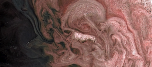 La 'tormenta rosa' en Júpiter - Sputnik Mundo