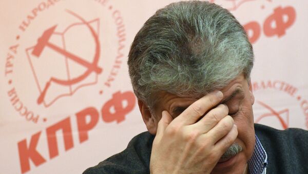 Pável Grudinin, empresario y candidato por los comunistas a las elecciones presidenciales de Rusia 2018 - Sputnik Mundo
