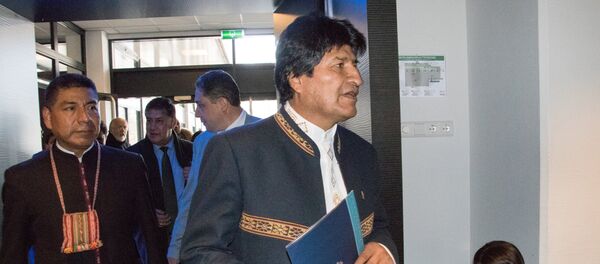 Evo Morales, presidente de Bolivia, en la Corte Internacional de Justicia - Sputnik Mundo