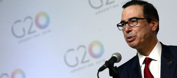 Steven Mnuchin, secretario del Tesoro de EEUU - Sputnik Mundo