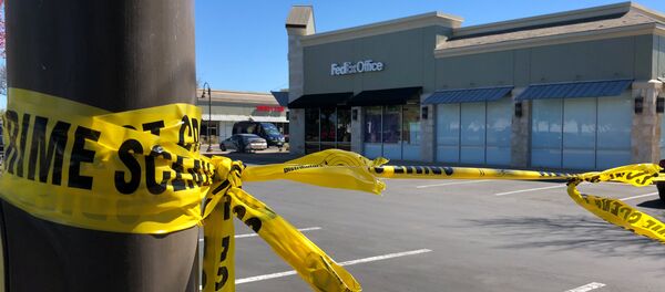 Cordón policial en Austin - Sputnik Mundo