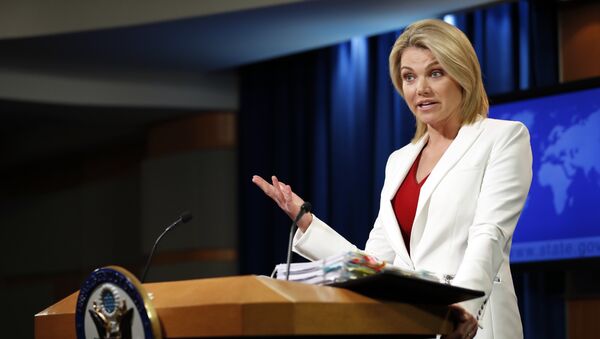 Heather Nauert, portavoz del Departamento de Estado de EEUU, foto de archivo - Sputnik Mundo