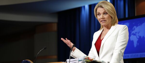 Heather Nauert, portavoz del Departamento de Estado de EEUU, foto de archivo - Sputnik Mundo