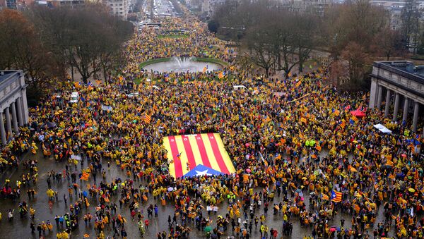 Estelada, bandera independentista de Cataluña (imagen referencial) - Sputnik Mundo