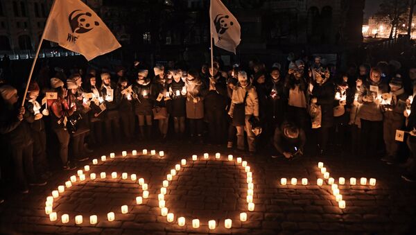 La Hora del Planeta en Moscú, la capital de Rusia (archivo) - Sputnik Mundo