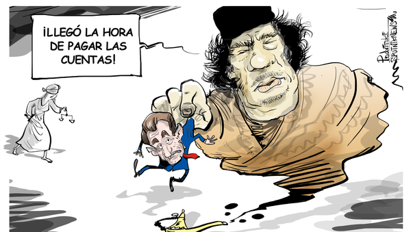 El fantasma de Gadafi espanta a Sarkozy - Sputnik Mundo