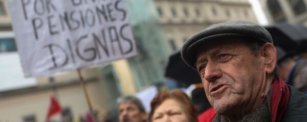 Manifestación de jubilados en España (archivo) - Sputnik Mundo