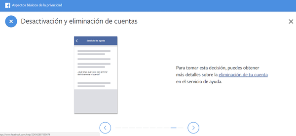 Tercer paso del tutorial para eliminar tu cuenta de Facebook - Sputnik Mundo