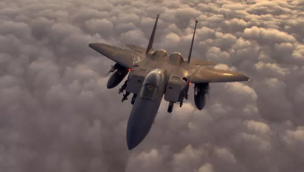 Un caza F-15 de fabricación estadounidense (imagen referencial) - Sputnik Mundo