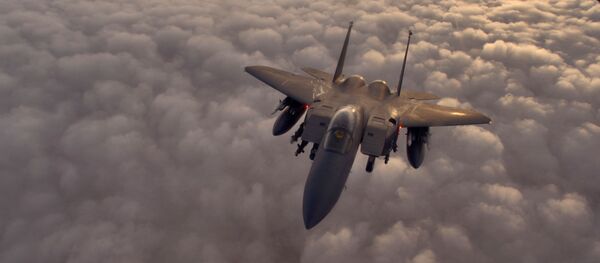 Un caza F-15 de fabricación estadounidense (imagen referencial) - Sputnik Mundo