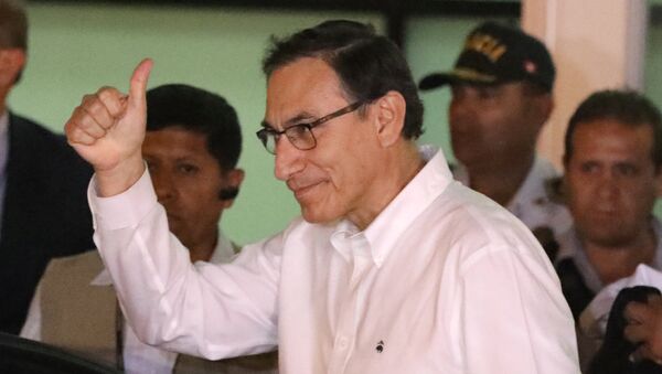 El presidente de Perú, Martín Vizcarra - Sputnik Mundo