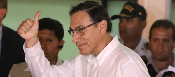 El vicepresidente de Perú, Martín Vizcarra, llega a Lima el 23 de marzo de 2018. - Sputnik Mundo