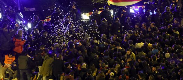 Protestas en Barcelona, España - Sputnik Mundo