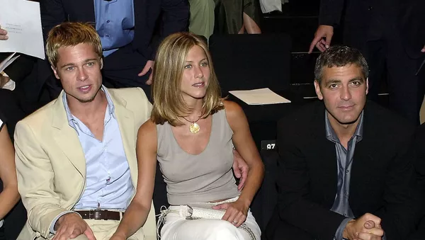 Brad Pitt y Jennifer Aniston, foto de archivo